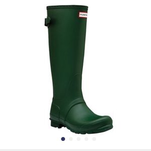 Tall Wide Calf Matte Hunter Green Rain Boots